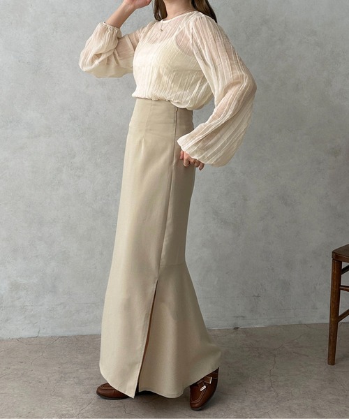 apres jour clair(アプレジュールクレア)の「【apres jour clair】クリンクルシアートップス【ZOZOTOWN限定アイテム】(シャツ/ブラウス・レディース・アイボリー/ピンクベージュ/ベージュ・フリー/X-LARGE)」の20枚目の写真