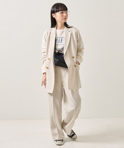 タグ付き✨未使用品 CANALI リネン100%スーツセットアップ ストライプ柄 FREAK'S STORE（フリークスストア）の「UVカット リネンライク