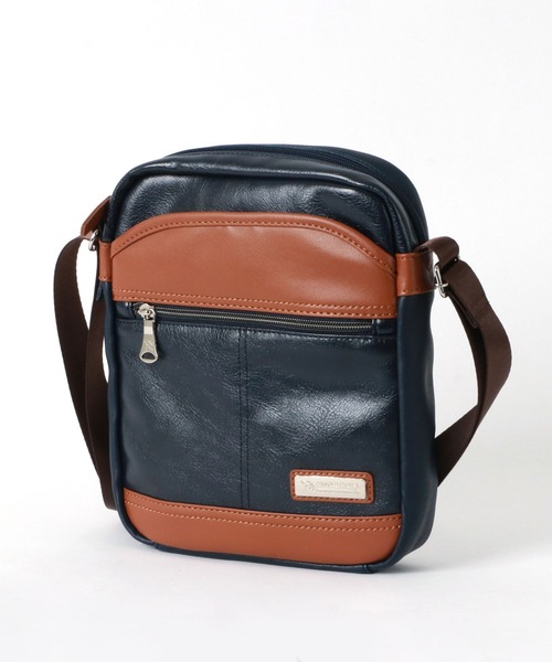 Arnold Palmer(アーノルドパーマー)の「Arnold Palmer/アーノルドパーマー PUレザー ショルダーバック(ショルダーバッグ・メンズ・ブラウン/ブルー/ネイビー/ブラック・FREE)」の1枚目の写真