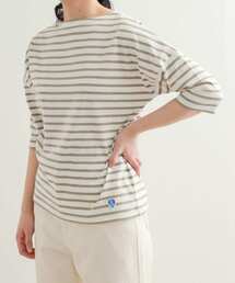 ORCIVAL BOATNECK HALF-SLEEVE PULLOVER