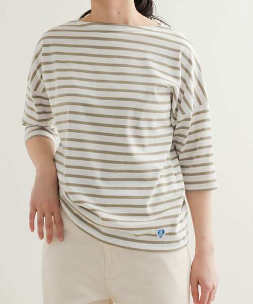 ORCIVAL(オーシバル)の「ORCIVAL BOATNECK HALF-SLEEVE PULLOVER(Tシャツ/カットソー・レディース・ブルー系その他/ピンク系その他/イエロー系その他/ベージュ系その他・1)」の15枚目の写真