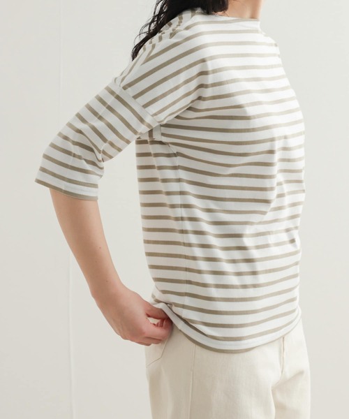 ORCIVAL(オーシバル)の「ORCIVAL BOATNECK HALF-SLEEVE PULLOVER(Tシャツ/カットソー・レディース・ブルー系その他/ピンク系その他/イエロー系その他/ベージュ系その他・1)」の16枚目の写真