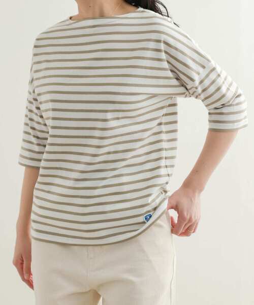 ORCIVAL(オーシバル)の「ORCIVAL BOATNECK HALF-SLEEVE PULLOVER(Tシャツ/カットソー・レディース・ブルー系その他/ピンク系その他/イエロー系その他/ベージュ系その他・1)」の18枚目の写真