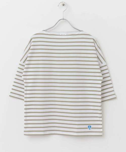 ORCIVAL(オーシバル)の「ORCIVAL BOATNECK HALF-SLEEVE PULLOVER(Tシャツ/カットソー・レディース・ブルー系その他/ピンク系その他/イエロー系その他/ベージュ系その他・1)」の5枚目の写真