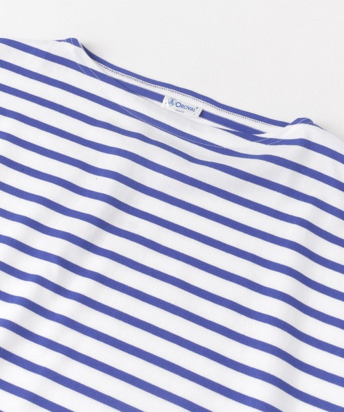 ORCIVAL(オーシバル)の「ORCIVAL BOATNECK HALF-SLEEVE PULLOVER(Tシャツ/カットソー・レディース・ブルー系その他/ピンク系その他/イエロー系その他/ベージュ系その他・1)」の8枚目の写真