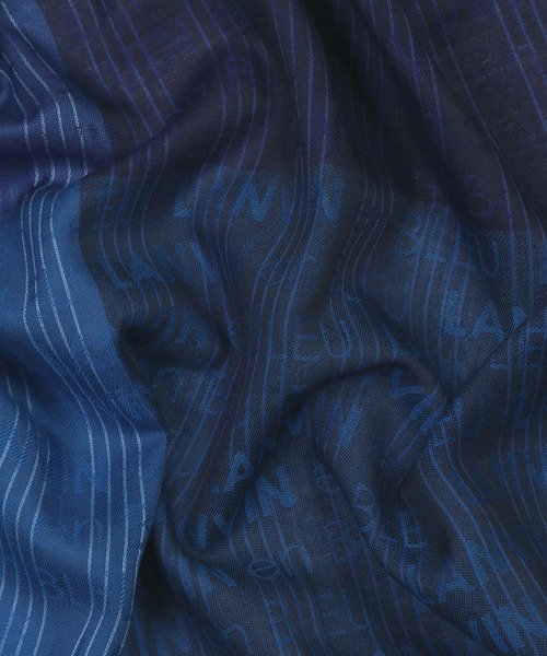 LANVIN en Bleu（ランバンオンブルー）の「総柄ハンカチ ロゴ（ハンカチ/ハンドタオル・メンズ・ネイビー/グリーン/ブルー・FREE）」の6枚目の写真