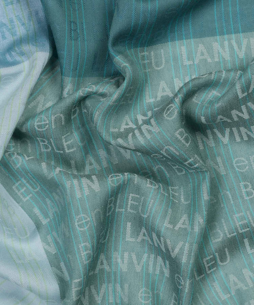 LANVIN en Bleu（ランバンオンブルー）の「総柄ハンカチ ロゴ（ハンカチ/ハンドタオル・メンズ・ネイビー/グリーン/ブルー・FREE）」の7枚目の写真