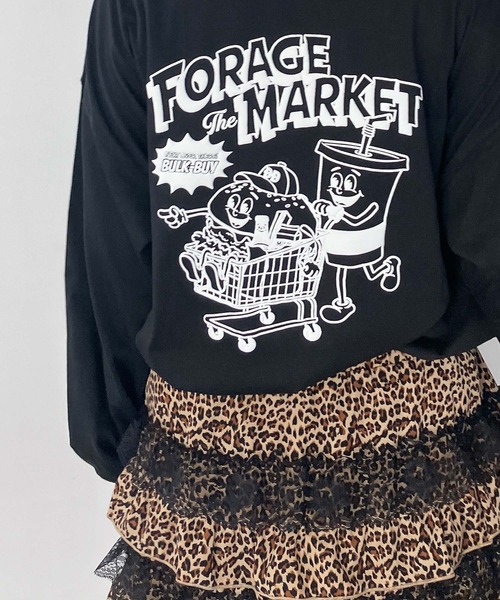 AS KNOW AS plus(アズノゥアズプラス)の「○ジャンクフード 発泡プリントロンT(Tシャツ/カットソー・レディース・オフホワイト/ブラック/オートミール/グリーン/ホワイト系2/ブラック系2/アイボリー系2/ネイビー系2/ホワイト系3/ブラック系3/ベージュ系3/ネイビー系3/ホワイト系4/ブラック系4/ベージュ系4/グリーン系4/スミクロ/ホワイト系5/ブラック系5/ブルー系5・FREE)」の22枚目の写真