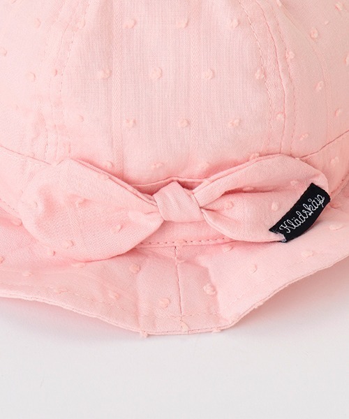 kladskap（クレードスコープ）の「リボンつきハット（ハット・キッズ・オフホワイト/ピンク・46-48cm）」の5枚目の写真