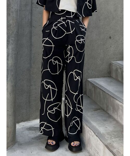 EMODA（エモダ）の「スーパーハイウエストワイドパンツ（その他パンツ・レディース・ブラック/ブルー/ベージュ/その他・SMALL/MEDIUM）」の20枚目の写真