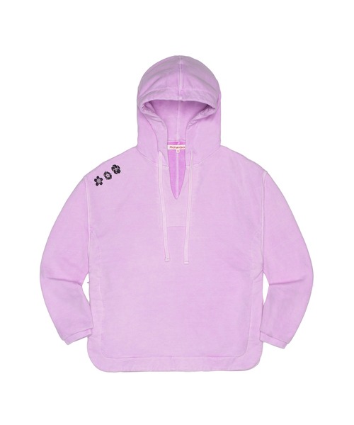 RICHARDSON（リチャードソン）の「【Richardson/リチャードソン】 Pigment Dyed Drug Rug ピグメントダイドドラッグラグ(メキシカンパーカー)（パーカー・メンズ・レッド/ブラック/ラベンダー・XL/L/S/M）」の2枚目の写真