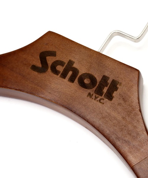 直営限定】Schott/ショット/WOODEN HANGER/オリジナル ウッド