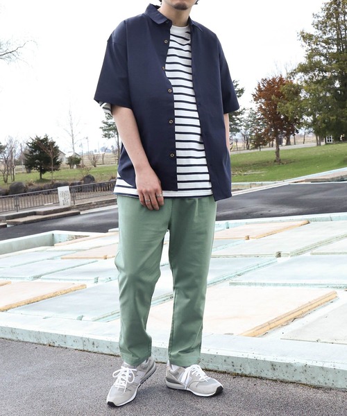 ZIP FIVE（ジップファイブ）の「【ZIP FIVE】コットンリネンライク　レギュラーカラーシャツ/リネンライクレギュラーカラーシャツ（シャツ/ブラウス・メンズ・アイボリー/オリーブ/ブラウン/ネイビー/ブラック・SMALL/MEDIUM/LARGE/X-LARGE）」の18枚目の写真