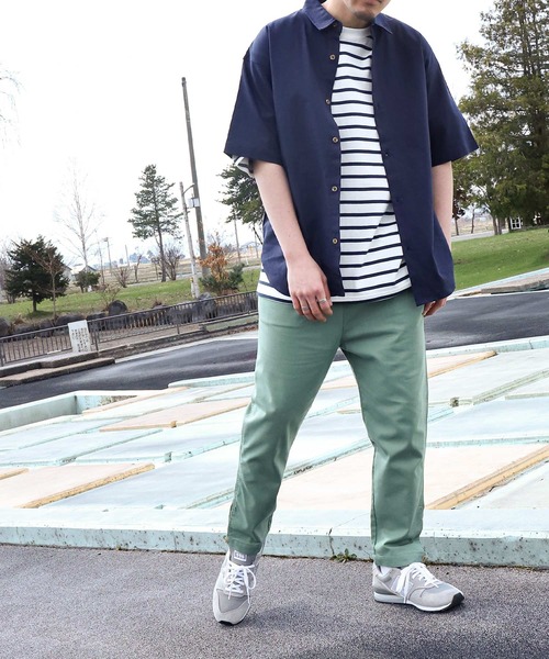 ZIP FIVE（ジップファイブ）の「【ZIP FIVE】コットンリネンライク　レギュラーカラーシャツ/リネンライクレギュラーカラーシャツ（シャツ/ブラウス・メンズ・アイボリー/オリーブ/ブラウン/ネイビー/ブラック・SMALL/MEDIUM/LARGE/X-LARGE）」の19枚目の写真