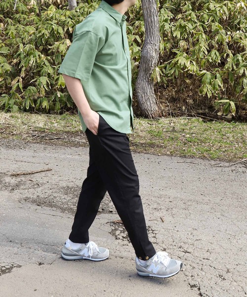 ZIP FIVE（ジップファイブ）の「【ZIP FIVE】コットンリネンライク　レギュラーカラーシャツ/リネンライクレギュラーカラーシャツ（シャツ/ブラウス・メンズ・アイボリー/オリーブ/ブラウン/ネイビー/ブラック・SMALL/MEDIUM/LARGE/X-LARGE）」の22枚目の写真