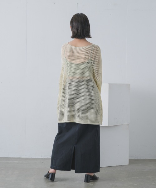 Happy John（ハッピージョン）の「bycolor cargo skirt/バイカラーカーゴスカート（スカート・レディース・ベージュ/ブラック・FREE）」の6枚目の写真