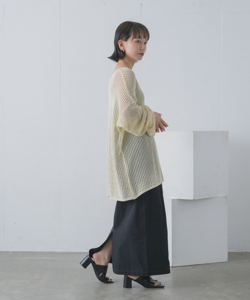 Happy John（ハッピージョン）の「bycolor cargo skirt/バイカラーカーゴスカート（スカート・レディース・ベージュ/ブラック・FREE）」の21枚目の写真