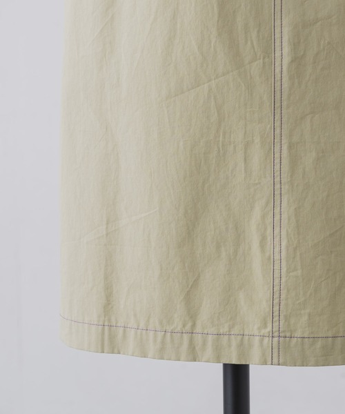 Happy John（ハッピージョン）の「bycolor cargo skirt/バイカラーカーゴスカート（スカート・レディース・ベージュ/ブラック・FREE）」の22枚目の写真