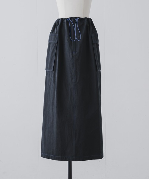 Happy John（ハッピージョン）の「bycolor cargo skirt/バイカラーカーゴスカート（スカート・レディース・ベージュ/ブラック・FREE）」の13枚目の写真