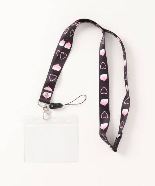 Ank Rouge(アンクルージュ)の「ケーキハートネックストラップ(その他雑貨・レディース・ブラック/ピンク・FREE)」の3枚目の写真