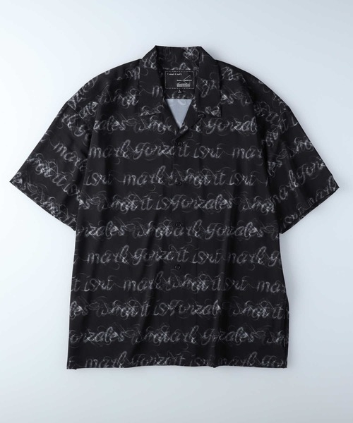 （What it isNt）ART BY MARKGONZALES（ワットイットイズント）の「【(What it isNt)】総柄ストレッチシャツ（シャツ/ブラウス・メンズ・ワイン/グリーン/ブラック・L/M/XL）」の6枚目の写真