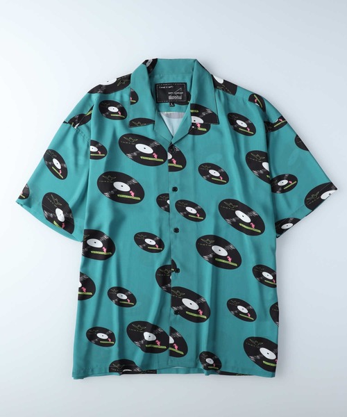 （What it isNt）ART BY MARKGONZALES（ワットイットイズント）の「【(What it isNt)】総柄ストレッチシャツ（シャツ/ブラウス・メンズ・ワイン/グリーン/ブラック・L/M/XL）」の7枚目の写真