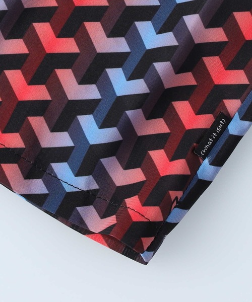 （What it isNt）ART BY MARKGONZALES（ワットイットイズント）の「【(What it isNt)】総柄ストレッチシャツ（シャツ/ブラウス・メンズ・ワイン/グリーン/ブラック・L/M/XL）」の14枚目の写真