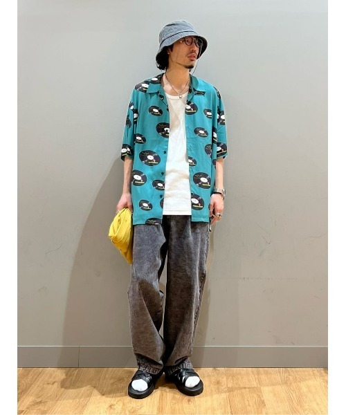 （What it isNt）ART BY MARKGONZALES（ワットイットイズント）の「【(What it isNt)】総柄ストレッチシャツ（シャツ/ブラウス・メンズ・ワイン/グリーン/ブラック・L/M/XL）」の19枚目の写真