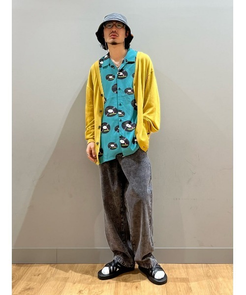 （What it isNt）ART BY MARKGONZALES（ワットイットイズント）の「【(What it isNt)】総柄ストレッチシャツ（シャツ/ブラウス・メンズ・ワイン/グリーン/ブラック・L/M/XL）」の21枚目の写真