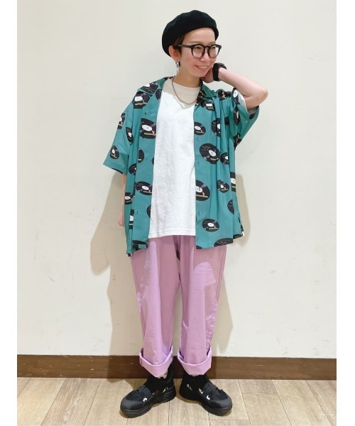 （What it isNt）ART BY MARKGONZALES（ワットイットイズント）の「【(What it isNt)】総柄ストレッチシャツ（シャツ/ブラウス・メンズ・ワイン/グリーン/ブラック・L/M/XL）」の22枚目の写真