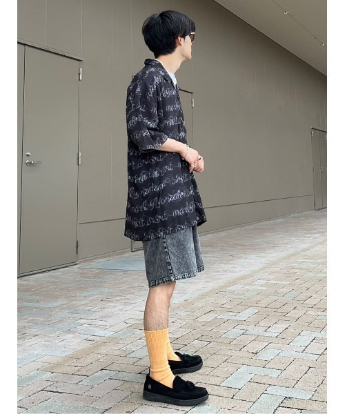 （What it isNt）ART BY MARKGONZALES（ワットイットイズント）の「【(What it isNt)】総柄ストレッチシャツ（シャツ/ブラウス・メンズ・ワイン/グリーン/ブラック・L/M/XL）」の16枚目の写真