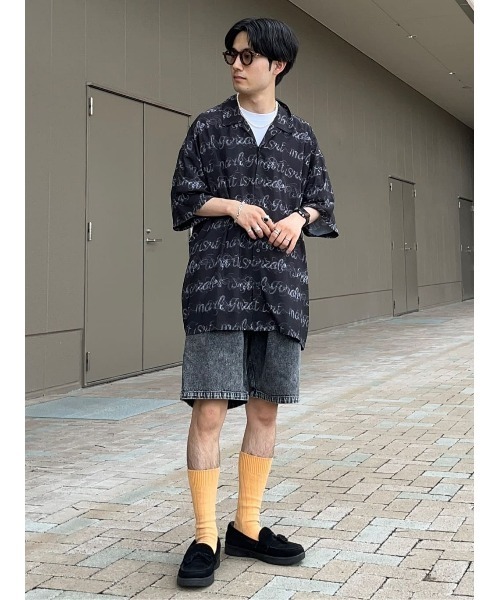 （What it isNt）ART BY MARKGONZALES（ワットイットイズント）の「【(What it isNt)】総柄ストレッチシャツ（シャツ/ブラウス・メンズ・ワイン/グリーン/ブラック・L/M/XL）」の15枚目の写真