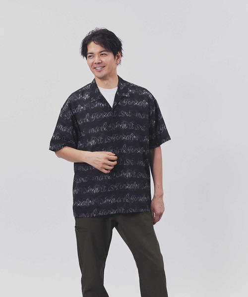 （What it isNt）ART BY MARKGONZALES（ワットイットイズント）の「【(What it isNt)】総柄ストレッチシャツ（シャツ/ブラウス・メンズ・ワイン/グリーン/ブラック・L/M/XL）」の18枚目の写真