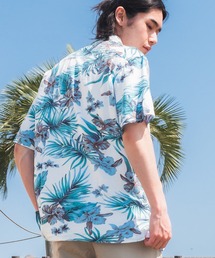 SAKAZEN（サカゼン）の「【WEB限定】アロハシャツ メンズ レディース 柄シャツ レーヨン100％ 半袖 オープンカラー 開襟シャツ 花柄 和柄 ボタニカル（シャツ/ブラウス）」