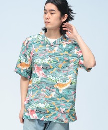 【WEB限定】アロハシャツ メンズ レディース 柄シャツ レーヨン100% 半袖 オープンカラー 開襟シャツ 花柄 和柄 ボタニカル
