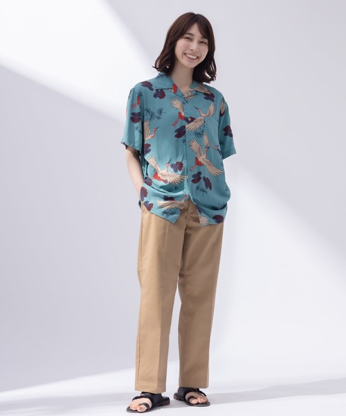 セール】【WEB限定・ユニセックス】 レーヨン100％ 半袖 アロハシャツ