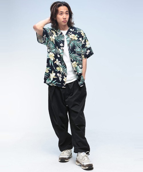 セール】【WEB限定・ユニセックス】 レーヨン100％ 半袖 アロハシャツ