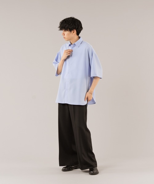 selle glant（セレグランテ）の「DRAW CODE SLIT SHIRT/ドロー