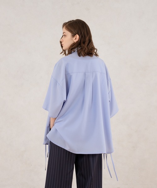 ダントン　シャツ　ブラウス DANTON | タイプライター レギュラーカラー長袖シャツ WOMEN