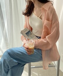 RAY CASSIN（レイカズン）の「シワ加工シアーシャツ（シャツ/ブラウス）」