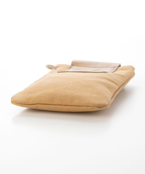 Otias(オティアス)の「Otias オティアス / 日本製8号帆布×本革スマホショルダーバッグ(ショルダーバッグ・メンズ・ブラック/ネイビー/カーキ/ベージュ・FREE)」の6枚目の写真