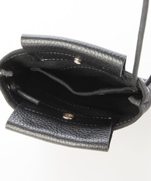 Otias(オティアス)の「Otias オティアス / 日本製8号帆布×本革スマホショルダーバッグ(ショルダーバッグ・メンズ・ブラック/ネイビー/カーキ/ベージュ・FREE)」の12枚目の写真