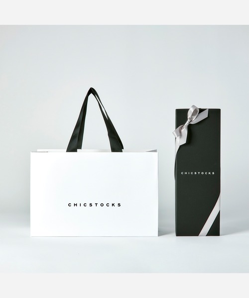 CHICSTOCKS（シックストックス）の「ウールドレスリブソックス 1足ギフトボックス（ソックス/靴下・メンズ・ネイビー/グレー/ブラック・MEDIUM/LARGE/SMALL）」の7枚目の写真