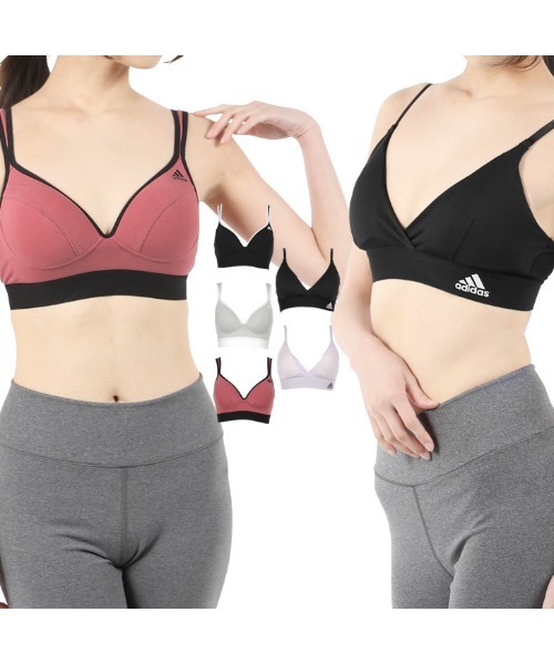 adidas（アディダス）の「adidas アディダス ノンワイヤーブラジャー レディース（ブラジャー・レディース・ピンク/グレー/ブラック/パープル/ブラック系その他/サーモンピンク/ブルー/ブラウン/グレー系その他/ブルー系その他/ベージュ系その他・X-LARGE/MEDIUM/LARGE/SMALL）」の12枚目の写真