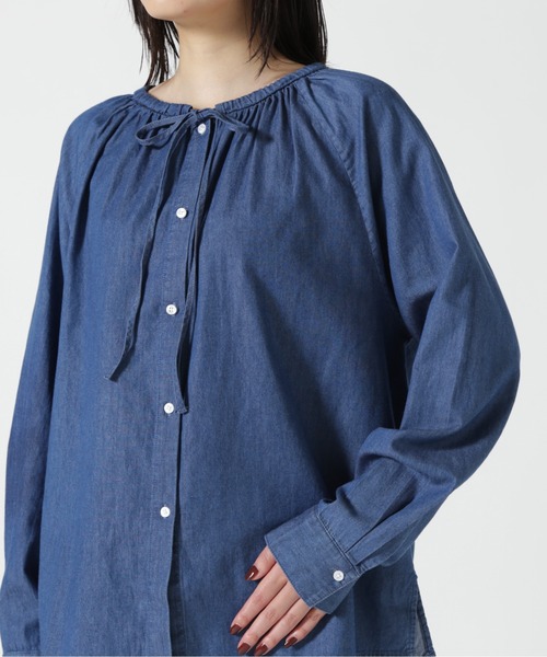 DENHAM（デンハム）の「DENHAM/デンハム/PAMELA SHIRT IC（シャツ/ブラウス・レディース・ブルー・L/M）」の8枚目の写真