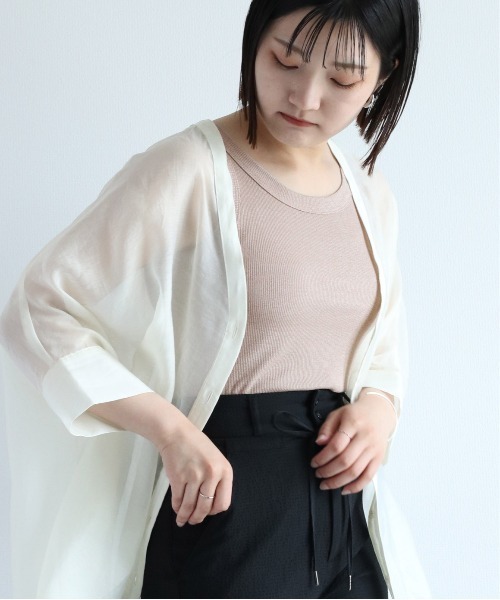 cepo(セポ)の「メランジ シンプルタンクトップ(タンクトップ・レディース・ブラウン/グレー/ベージュ・M)」の14枚目の写真