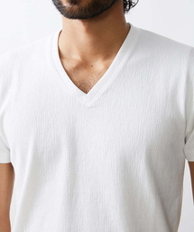 MK MICHEL KLEIN HOMME  | カットソー / 楊柳（ヨウリュウ）Vネックカットソー(Tシャツ/カットソー)