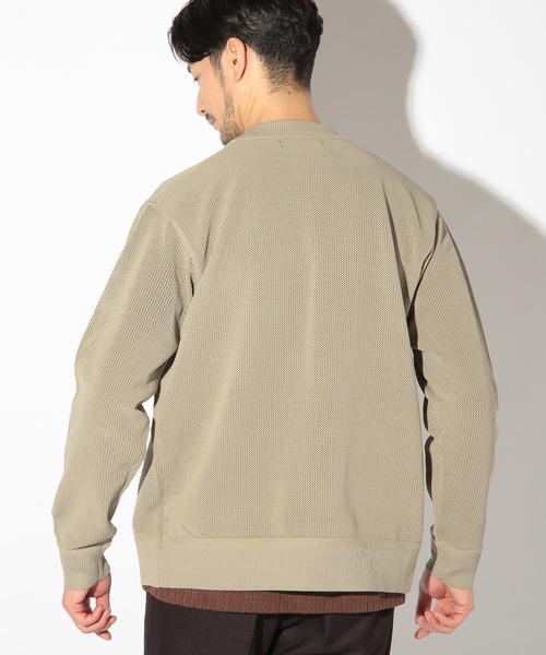 UNION STATION（ユニオンステーション）の「メッシュジャガードニットカーディガン（カーディガン/ボレロ・メンズ・ベージュ/ブルー/ネイビー・LL/L/M）」の20枚目の写真