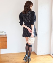 TITTY&CO.（ティティーアンドコー）の「【TITTY&CO.】モノグラムニット  