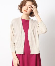 grove | 上品なトレンド感を演出してくれるVネックラメカーディガン(カーディガン/ボレロ)